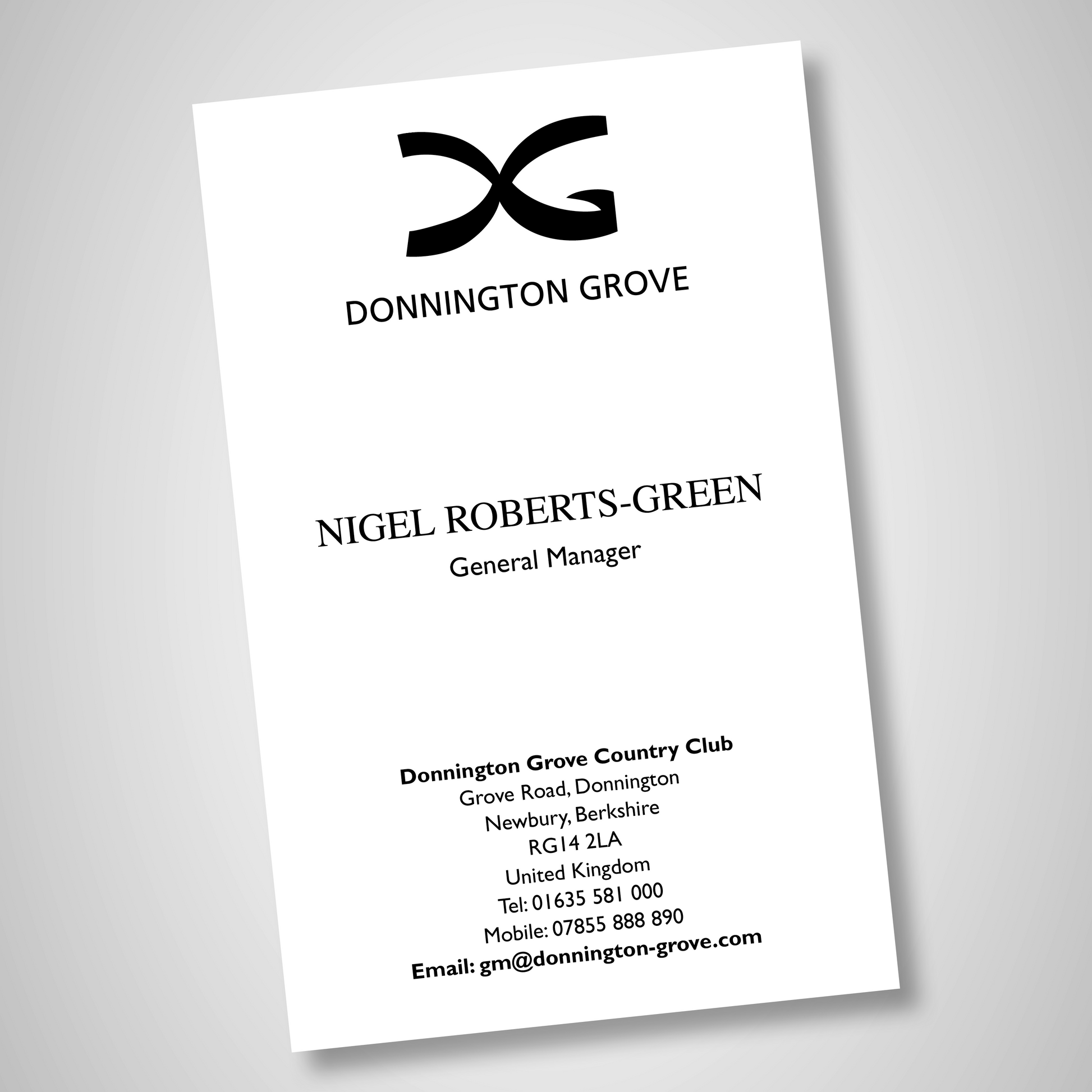 Golf Business Cards