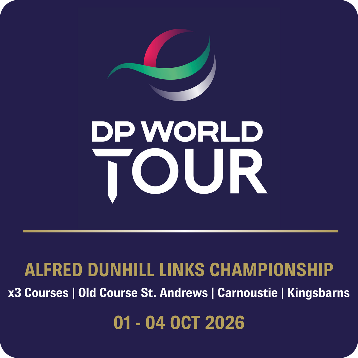 Alfred Dunhill Links Championship St. Andrews, Carnoustie, Kingsbarns Yardage Books (3 BOOK PACK)